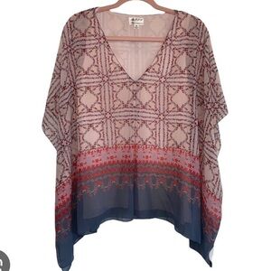 Max Studio Pink Floral Embroidered Garment